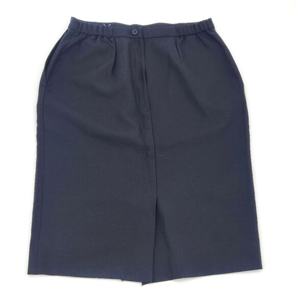 Lady Edwards Casualwear Skirt Size 4 Womens Black 9799-10 Workwear - Picture 3 of 9